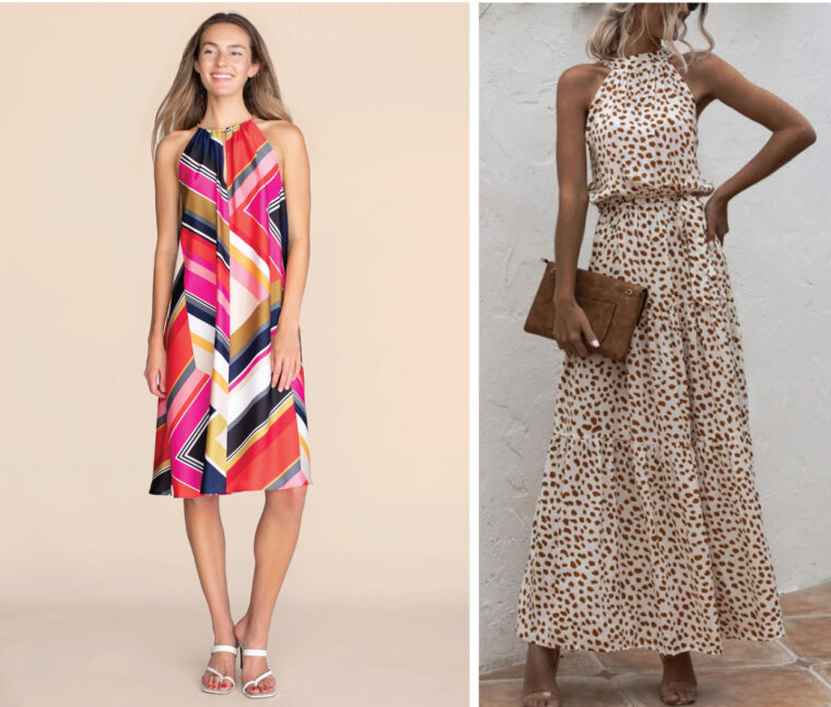 Liesl + Co Enmore Halter Dress + Top inspiration