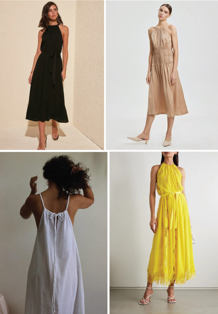 Liesl + Co Enmore Halter Dress + Top inspiration