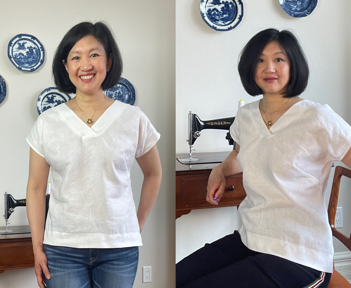 Make your own linen woven tee.