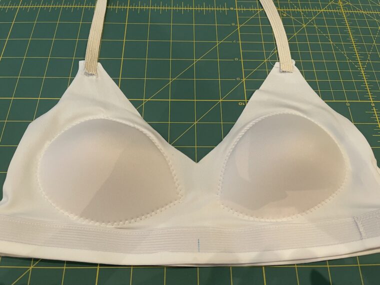 Liesl + Co Tribeca Cami shelf bra with bra cups added
