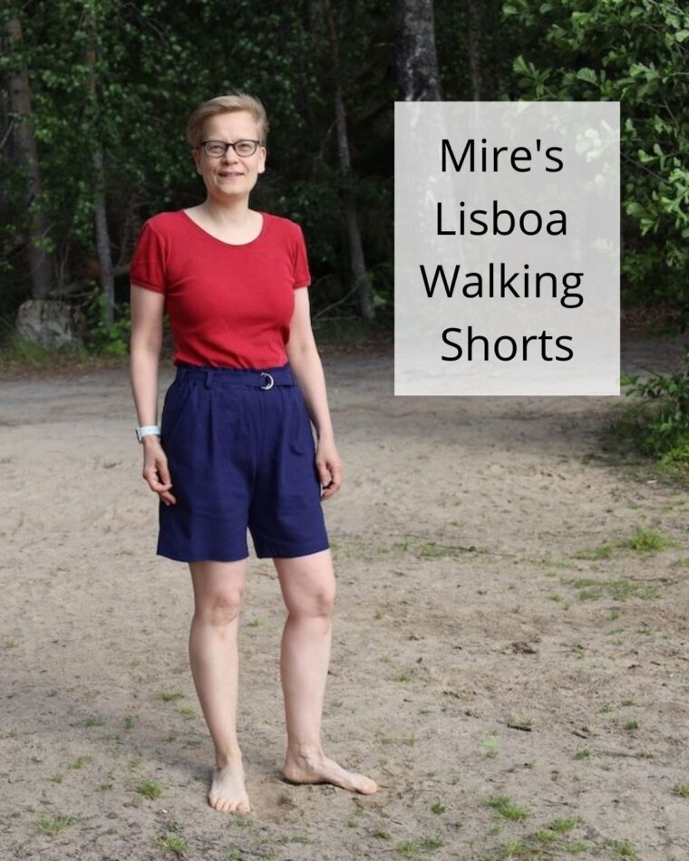 Woman wearing Liesl + Co Lisboa Walking Shorts