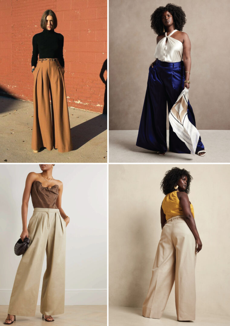 Inspiration for the Liesl + Co Cannes Wide-Legged Trousers