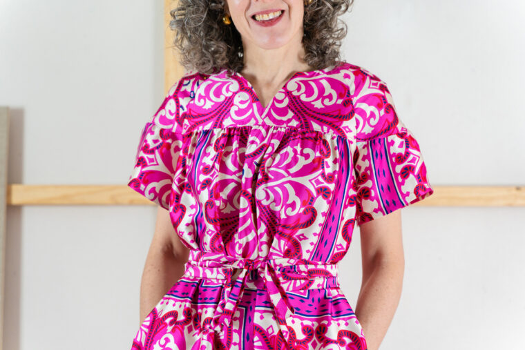the new Liesl + Co Positano Blouse + Dress sewing pattern