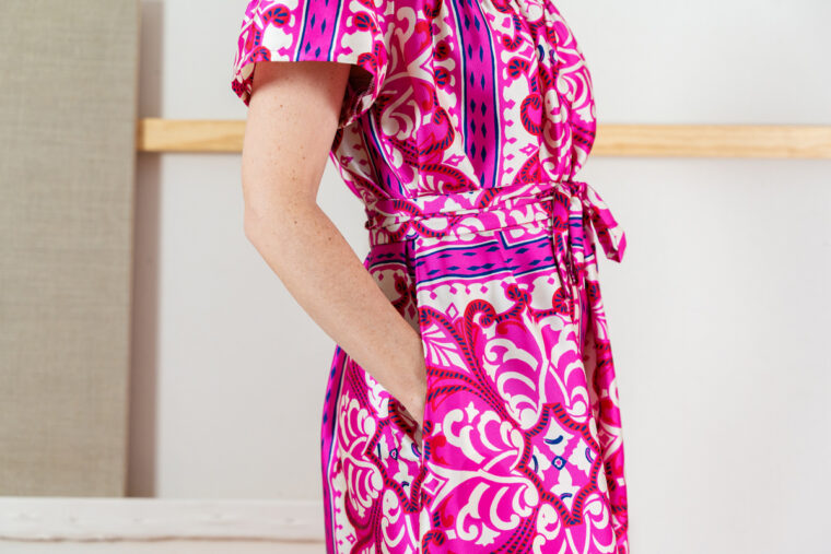 the new Liesl + Co Positano Blouse + Dress sewing pattern
