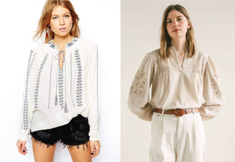 embroidered Positano Blouse inspiration