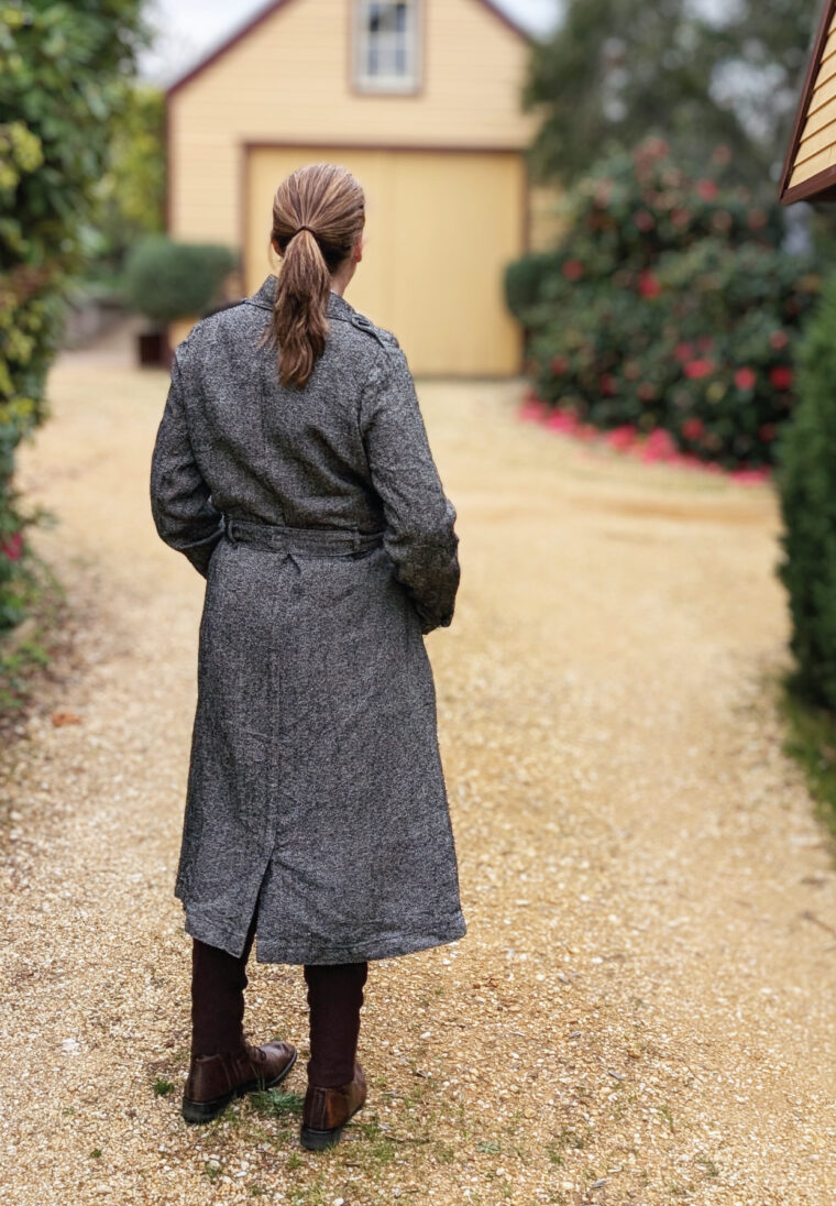 Shelley's terrific linen Prado Trench Coat