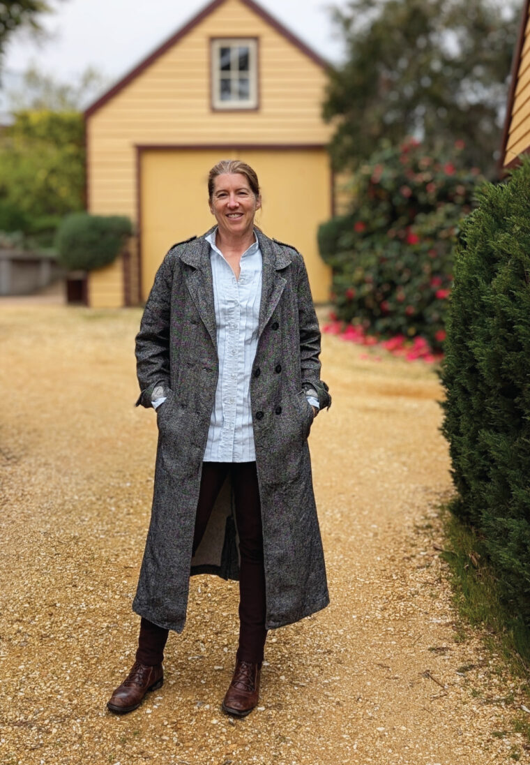 Shelley's terrific linen Prado Trench Coat