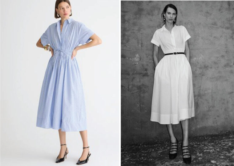 fabric and styling ideas for the Liesl + Co Tomigaya Shirt Dress sewing pattern