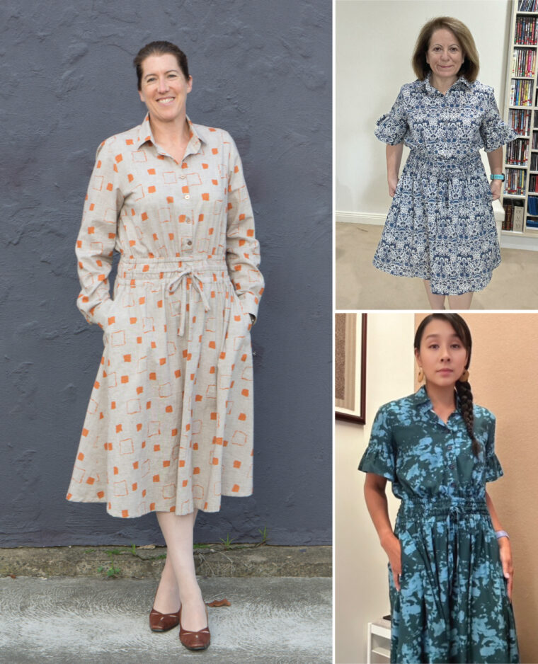 three Tomigaya Dresses