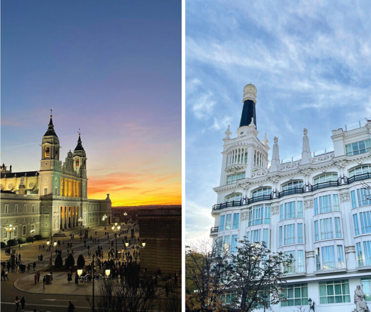 The Royal Cathedral and an example of Beaux Arts architecture here in Madrid