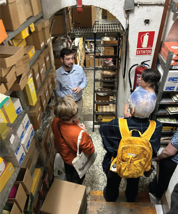 behind the scenes at Madrid's historical and famous trim shop