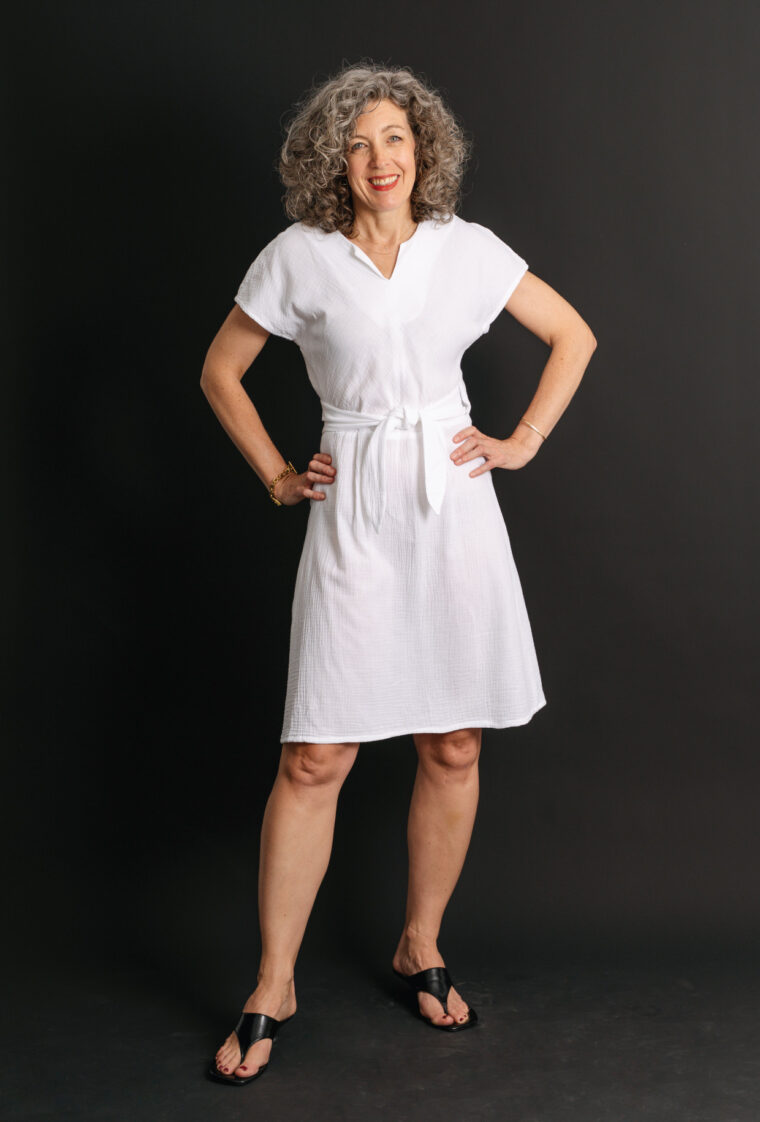 white cotton gauze Chacarita Wrap Dress