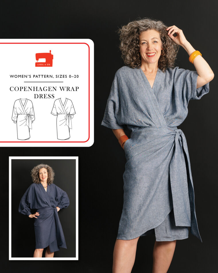Liesl + co Copenhagen Wrap Dress sewing pattern
