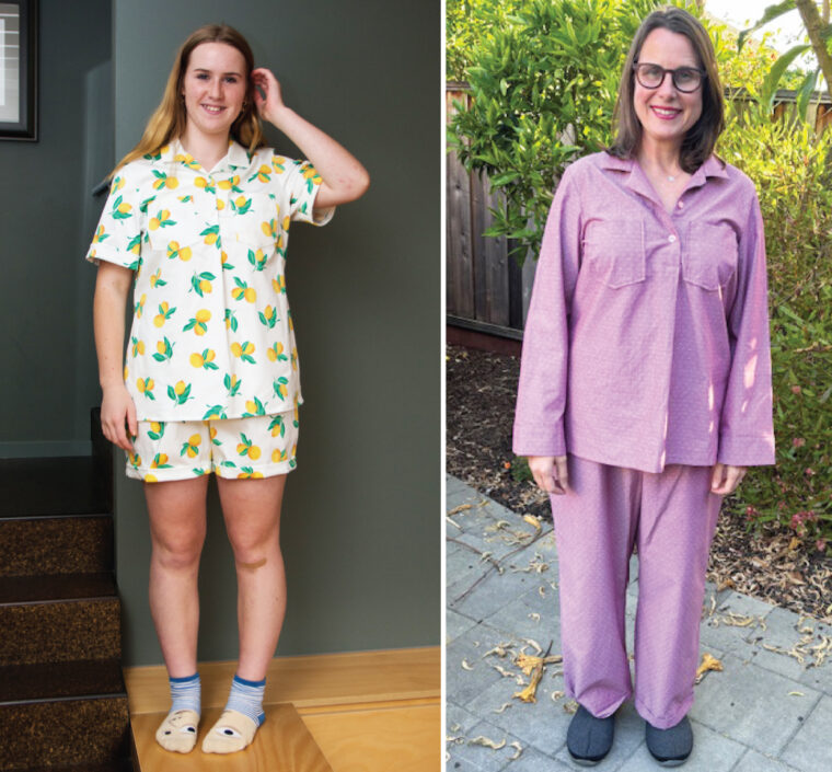 Liesl + Co Havana Pajamas sewing pattern sewn by our testers