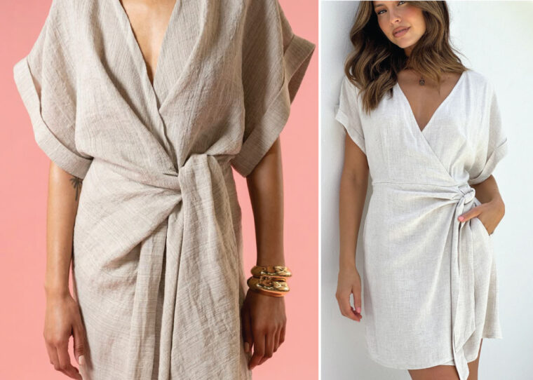 Liesl + Co Copenhagen Wrap Dress fabric and styling ideas
