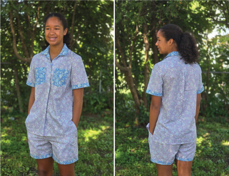 Liesl + Co Havana Pajamas sewing pattern sewn by our testers