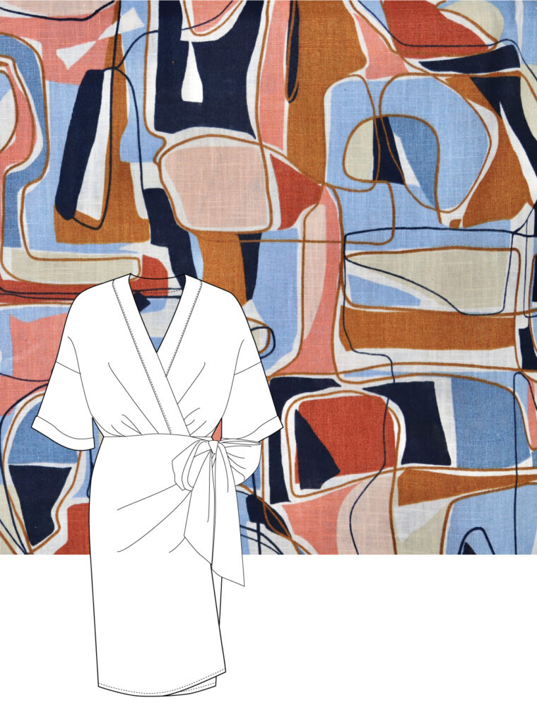 fabric and sewing pattern pairings from Dot to Dot Studio in Sussex, England