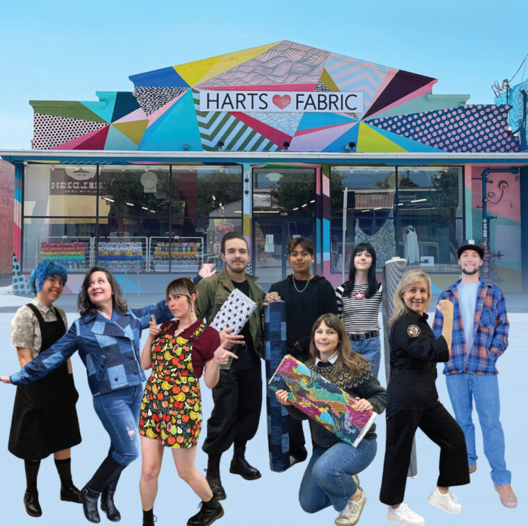 the folks from Harts Fabric in Santa Cruz, CA