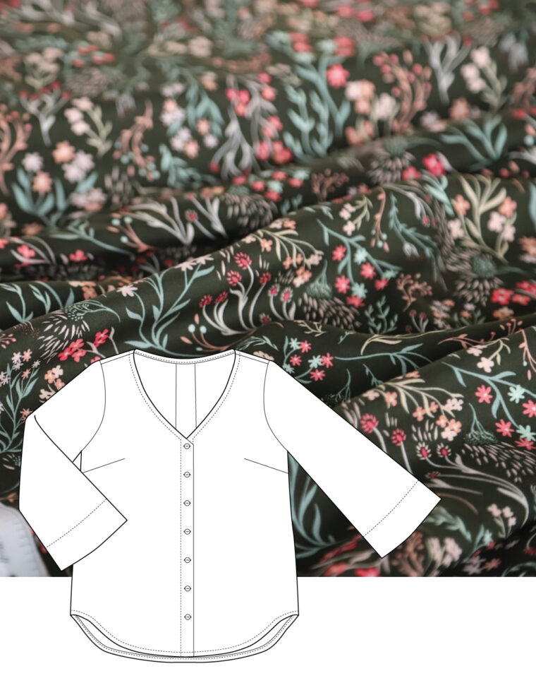 fabric and sewing pattern pairings from Dot to Dot Studio in Sussex, England