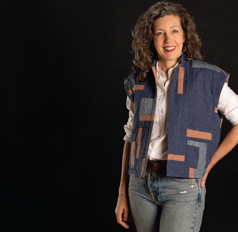 patchwork and quilted Condesa Vest