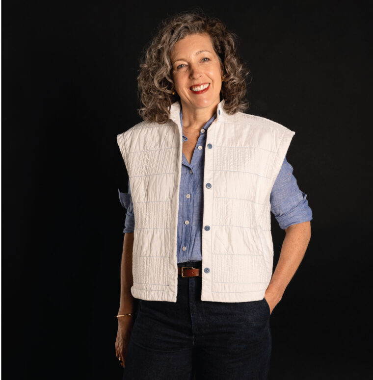 Liesl + Co Condesa Quilted Vest sewing pattern, View A
