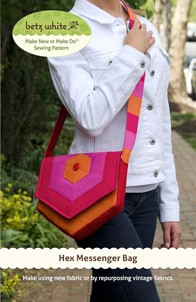 digital hex messenger bag sewing pattern