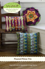 digital pleated pillow trio sewing pattern