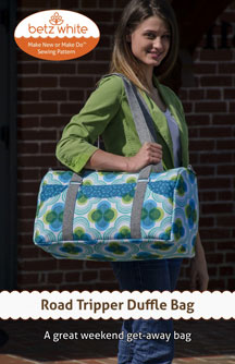 digital road tripper duffle bag sewing pattern