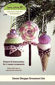 digital sweet shoppe ornament set sewing pattern