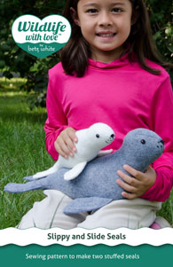 digital slippy and slide seals sewing pattern