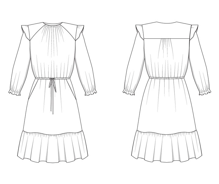 Digital Davenport Dress Sewing Pattern | Shop | Oliver + S