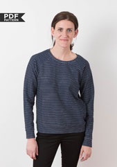 digital linden sweatshirt sewing pattern