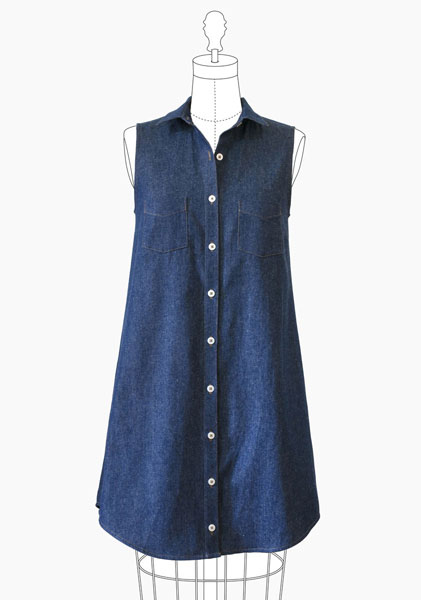 Digital Alder Shirtdress Sewing Pattern | Shop | Oliver + S