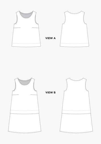 Digital Willow Tank + Dress Sewing Pattern | Shop | Oliver + S
