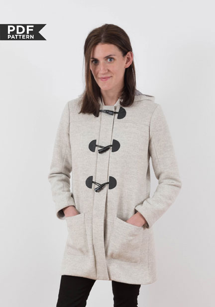 Digital Cascade Duffle Coat Sewing Pattern | Shop | Oliver + S