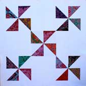 digital pinwheel spinning around quilt sewing pattern