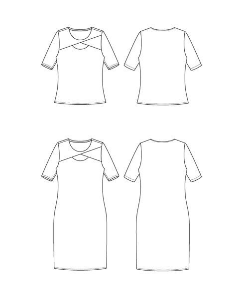Digital Brisbane Top + Dress Sewing Pattern | Shop | Oliver + S