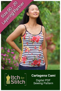 digital cartagena cami sewing pattern