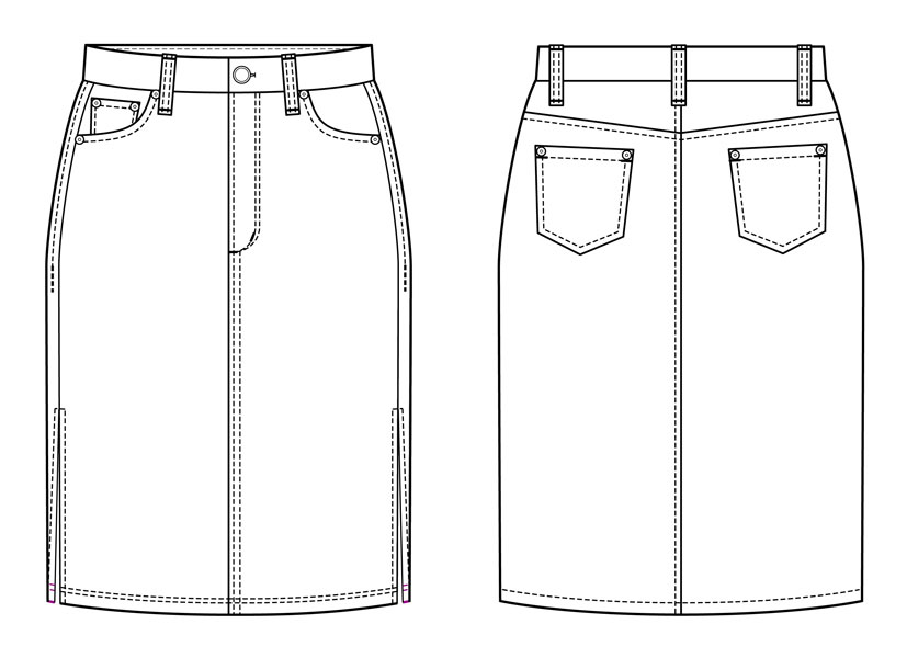 Digital Danube Jean Skirt Sewing Pattern | Shop | Oliver + S