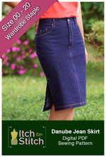 digital danube jean skirt sewing pattern