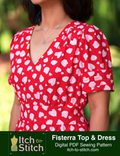 digital fisterra top + dress sewing pattern