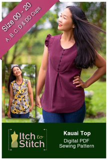 digital kauai top sewing pattern