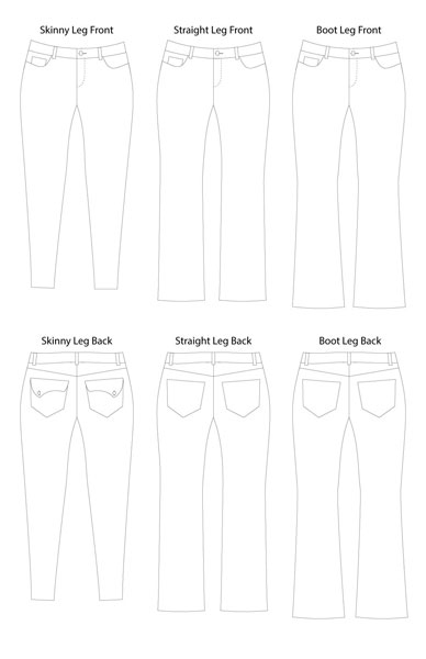 Digital Liana Stretch Jeans Sewing Pattern | Shop | Oliver + S