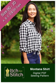 digital montana shirt sewing pattern