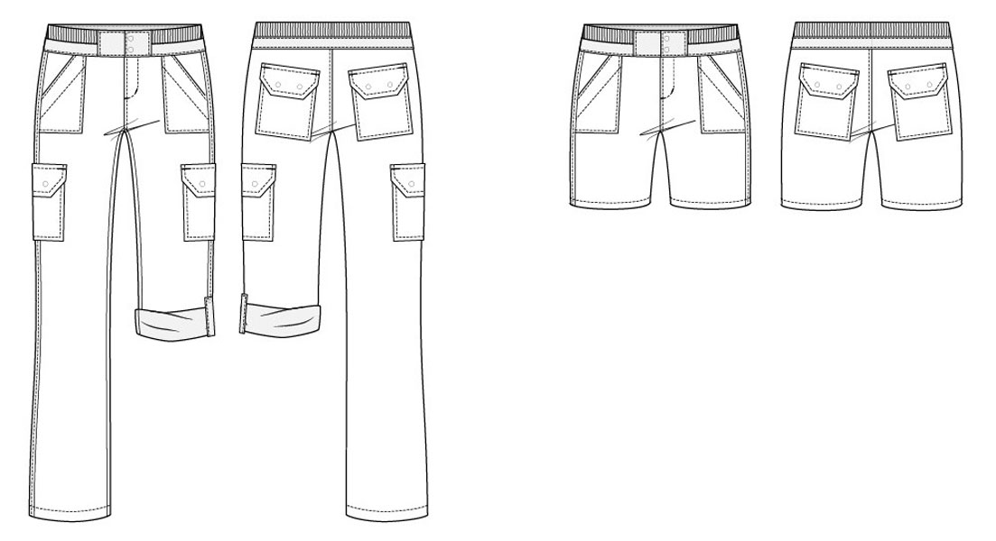 Digital Sequoia Cargos + Shorts Sewing Pattern | Shop | Oliver + S