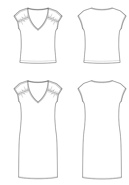 Digital Soller Top + Dress Sewing Pattern | Shop | Oliver + S