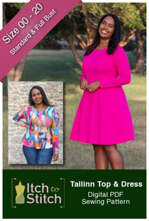 digital tallinn top + dress sewing pattern