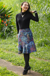 digital vientiane skirt sewing pattern