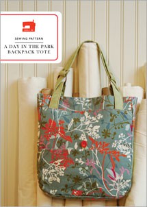 digital a day in the park backpack tote sewing pattern