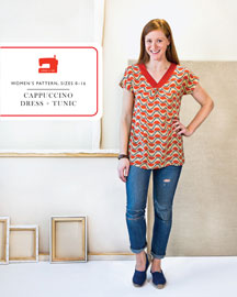 digital cappuccino dress + tunic sewing pattern